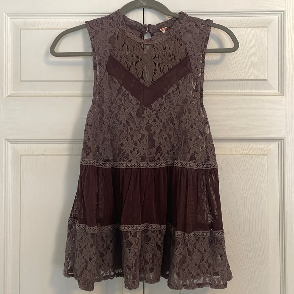 Free People lace and mesh tank